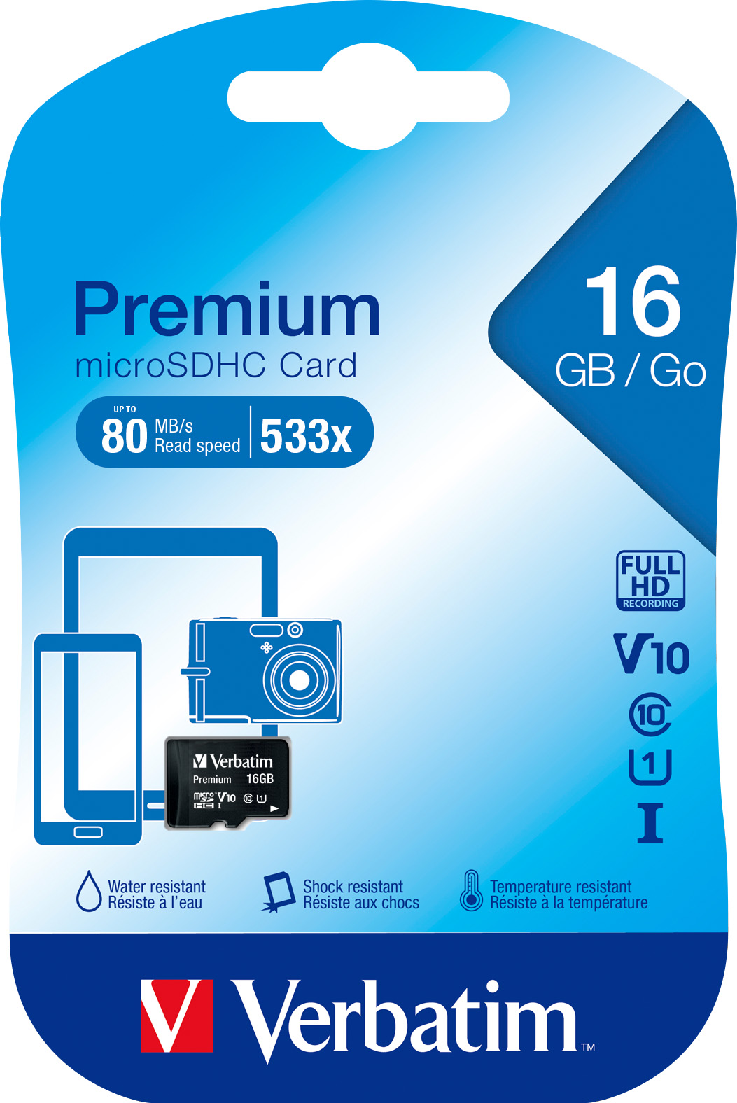 N-47044 Memorijska kartica MicroSD 16GB Verbatim PRO SDXC U3, A2, V30, Class 10